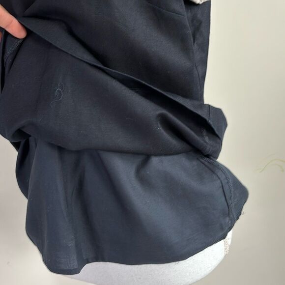 Mint velvet linen cotton blend Black and Cream Top Womens Size 14 with lining. - Picture 6 of 14